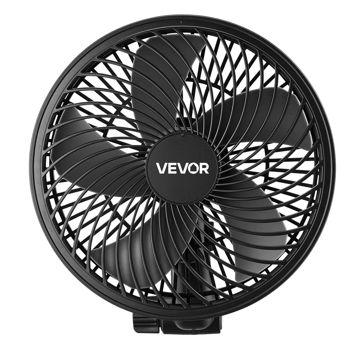VEVOR augu ventilatori ar klipsi, uzlādējami, USB pieslēgums, 9 ātrumi un cirkulācijas režīms, viedā vadība, oscilējoši, ilgs darbības laiks, hidroponikai un audzēšanas teltīm, melni, 2 gab. - ZEMLETES.LV