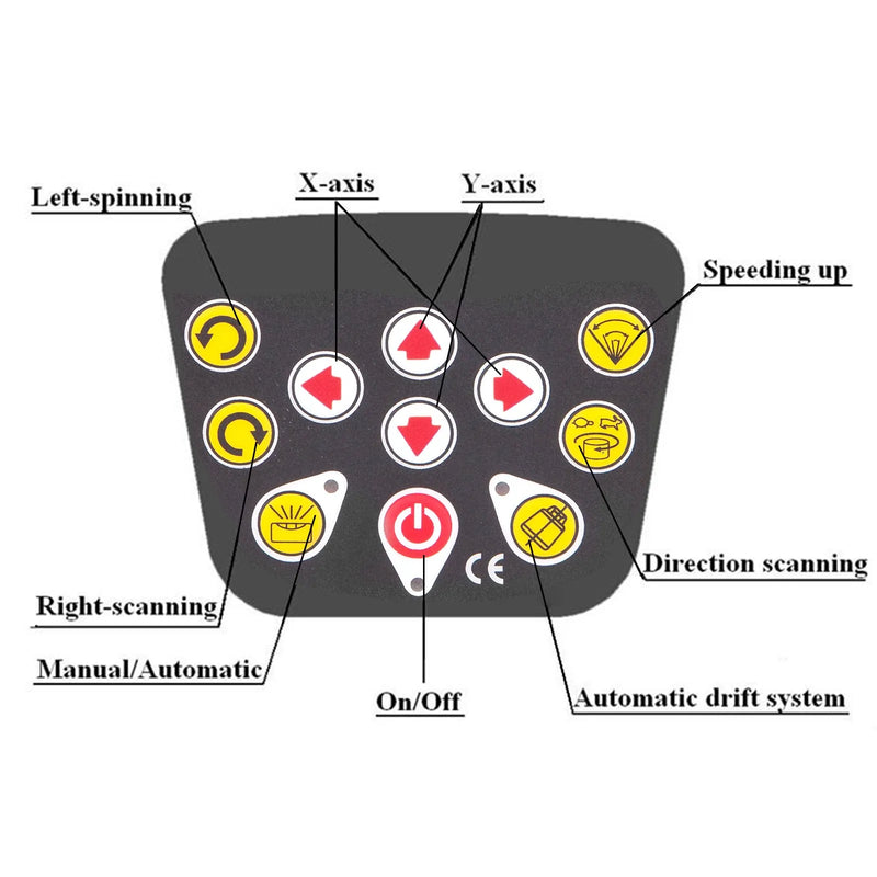 VEVOR rotējošā lāzera niveliera komplekts ar sarkano staru, digitāls pašnivelējošs, darbības diapazons līdz 500 m, ar uztvērēju, tālvadības pulti un transportēšanas koferi