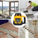 VEVOR rotējošs lāzera līmeņrādis ar zaļu staru, darbības rādiuss 500 m, regulējams slīpums, 360° rotācija, augsta precizitāte, komplektā tālvadības pults, uztvērējs un pārnēsāšanas koferis