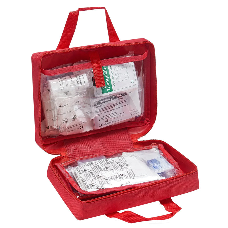 Pirmās palīdzības komplekts, 420 vienības, neatliekamās medicīnas piederumi mājai, automašīnai, birojam, ceļošanai, kempingam, kravas automašīnai, pārgājieniem, sportam, transportlīdzekļiem un āra ārkārtas situācijām