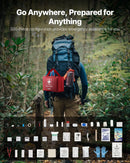 Pirmās palīdzības komplekts, 500 vienības, neatliekamās medicīnas piederumi mājai, automašīnai, birojam, ceļošanai, kempingam, kravas automašīnai, pārgājieniem, sportam, transportlīdzekļiem un āra ārkārtas situācijām.