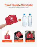 Pirmās palīdzības komplekts, 500 vienības, neatliekamās medicīnas piederumi mājai, automašīnai, birojam, ceļošanai, kempingam, kravas automašīnai, pārgājieniem, sportam, transportlīdzekļiem un āra ārkārtas situācijām.