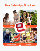 Pirmās palīdzības komplekts, 500 vienības, neatliekamās medicīnas piederumi mājai, automašīnai, birojam, ceļošanai, kempingam, kravas automašīnai, pārgājieniem, sportam, transportlīdzekļiem un āra ārkārtas situācijām.