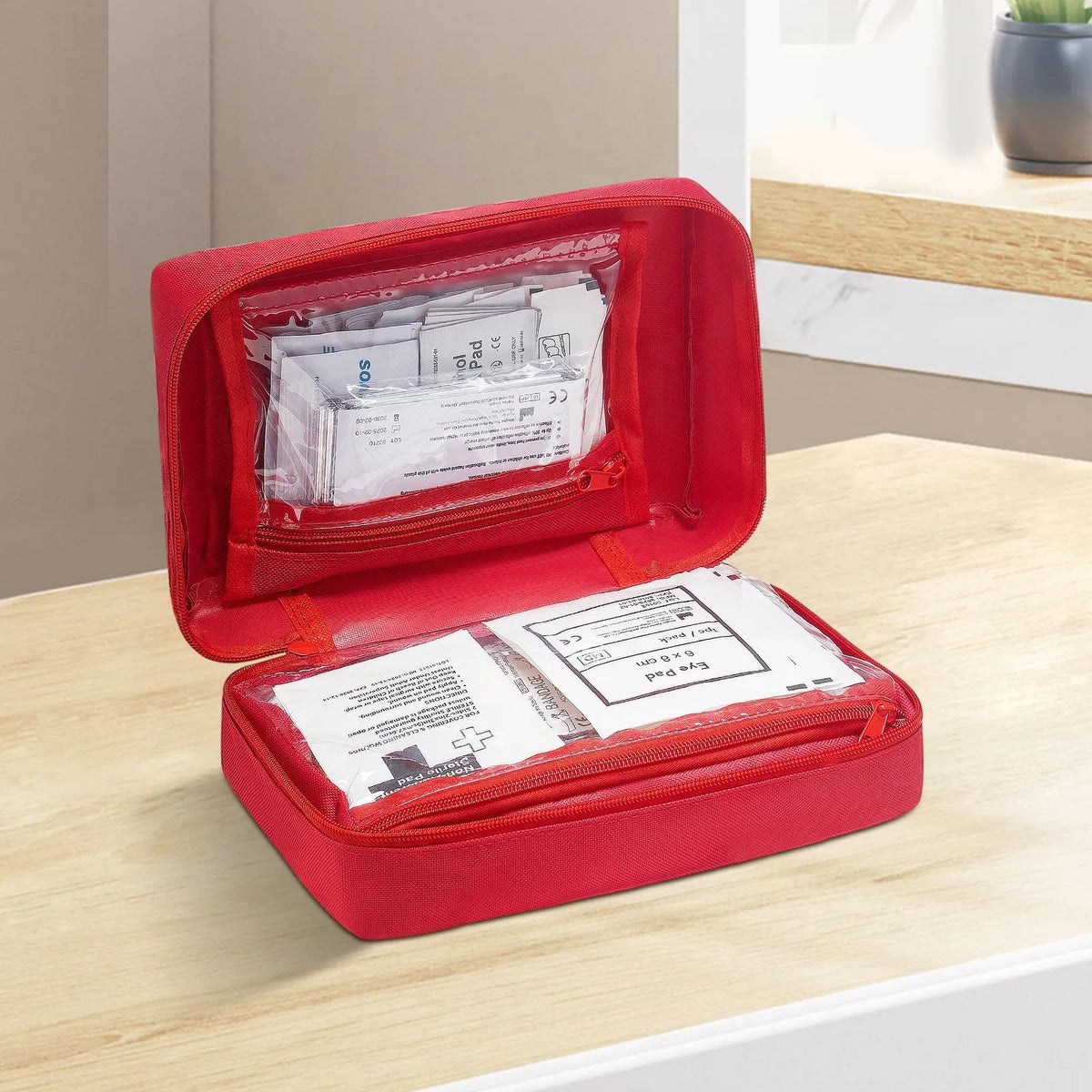First Aid Kit, 500 Units, Emergency Medical Supplies for Home, Car, Office, Travel, Camping, Truck, Hiking, Sports, Vehicles and Outdoor Emergencies