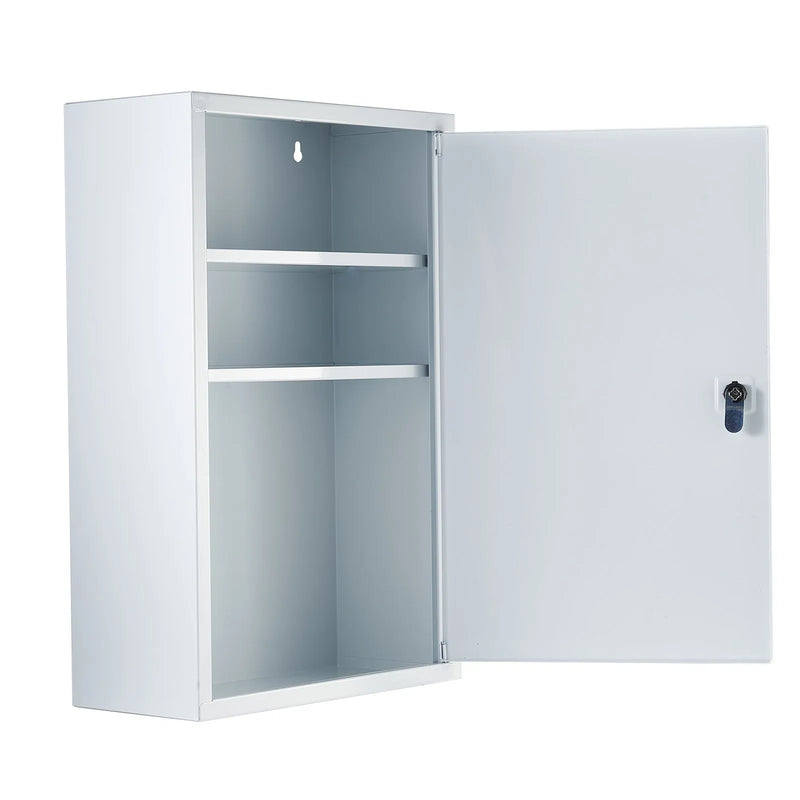 3 plauktu pirmās palīdzības skapis, 1000 vienības, liela ietilpība, pie sienas stiprināms medicīnas skapis, OSHA & ANSI 2015 (Class A), rūpnieciskais neatliekamās palīdzības metāla skapis uzņēmumiem un darba vietām
