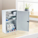 3 plauktu pirmās palīdzības skapis, 1000 vienības, liela ietilpība, pie sienas stiprināms medicīnas skapis, OSHA & ANSI 2015 (Class A), rūpnieciskais neatliekamās palīdzības metāla skapis uzņēmumiem un darba vietām