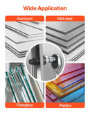 VEVOR sprūdrata caurumu izsišanas instrumentu komplekts SLUG-Buster, caurumu diametrs 12,7–50,8 mm, ar 6 matricām, 40Cr tērauds, alumīnijam, mīkstajam tēraudam, stikla šķiedrai un plastmasai