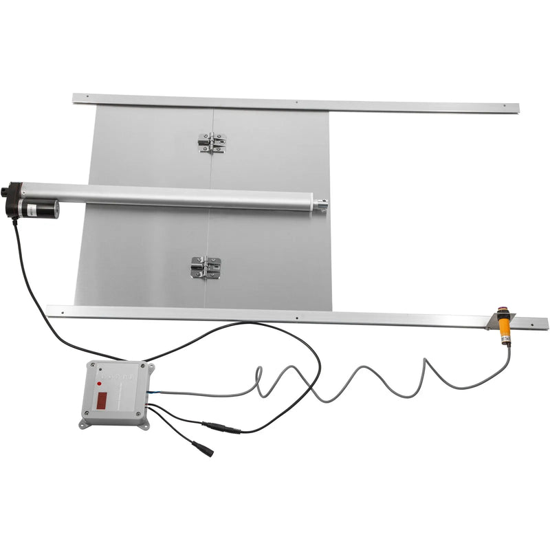 VEVOR automātiskās vistas kūts durvis ar taimeri un gaismas sensoru, 12 V 66 W elektriskās mājputnu durvis ar infrasarkano sensoru un divām tālvadībām