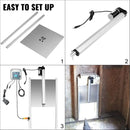 VEVOR automātiskais durvju atvēršanas komplekts putnu kūtīm, 32 × 30 cm durvis ar infrasarkano detekciju, drošībai pret vistas, pīles un zosis iespiešanos