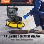 VEVOR канализация для инспекционной камеры, 22,9 см, 720p экраны, 91,5 м кабеля