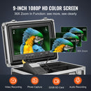 VEVOR kanalizācijas kamera 30 m pašlīmeņojoša drenāžas cauruļvadu kamera ar 512Hz lokatoru