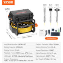 VEVOR kanalizācijas kamera 70 m pašlīmeņojoša drenāžas kamera ar 512Hz raidītāju