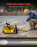 VEVOR kanalizācijas kamera 50 m, 10,92 cm kanālu kamera ar 6 regulējamām LED gaismām un 16GB atmiņas karte