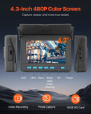 VEVOR kanalizācijas kamera 50 m, 10,92 cm kanālu kamera ar 6 regulējamām LED gaismām un 16GB atmiņas karte