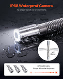 VEVOR kanalizācijas kamera 50 m, 10,92 cm kanālu kamera ar 6 regulējamām LED gaismām un 16GB atmiņas karte