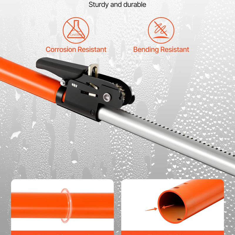 VEVOR kravas fiksēšanas stieņu komplekts ar sprūdrata mehānismu, regulējams 1016–1854 mm, pastiprināta tērauda teleskopiski kravas stabilizatori ar uzglabāšanas tīklu un atdalošo stieni, paredzēti SUV un vieglajiem automobiļiem