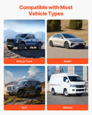 VEVOR kravas fiksēšanas stieņu komplekts ar sprūdrata mehānismu, regulējams 1016–1854 mm, pastiprināta tērauda teleskopiski kravas stabilizatori ar uzglabāšanas tīklu un atdalošo stieni, paredzēti SUV un vieglajiem automobiļiem