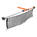 VEVOR kravas fiksēšanas stieņu komplekts ar sprūdrata mehānismu, regulējams 1016–1854 mm, pastiprināta tērauda teleskopiski kravas stabilizatori ar uzglabāšanas tīklu un atdalošo stieni, paredzēti SUV un vieglajiem automobiļiem