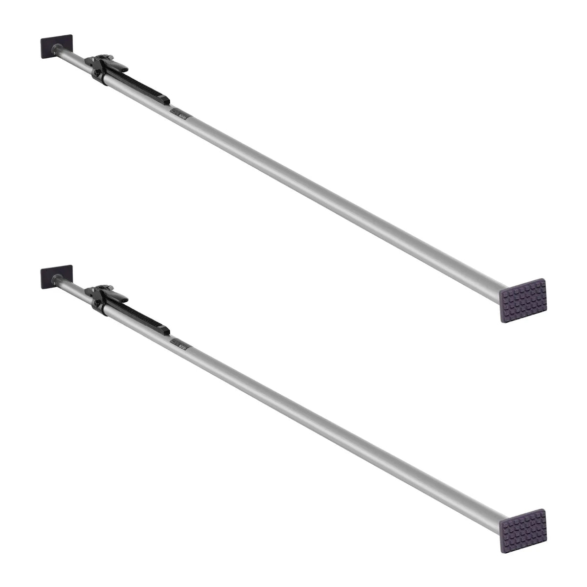 VEVOR Cargo Tie-Down Bar, Ratchet Type Load Bar with Adjustable Length 2261–2642 mm, Durable Steel Cargo Stabiliser with Non-Slip Ends, for Securing Cargo in Truck Beds, Semi-Trailers and Trailers (2 pcs)