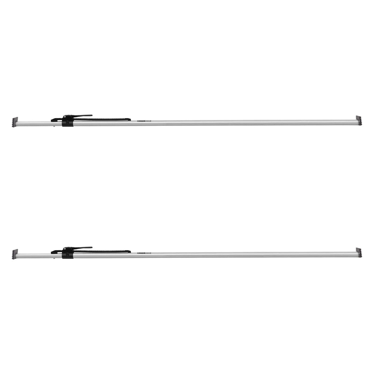VEVOR Cargo Tie-Down Bar, Ratchet Type Load Bar with Adjustable Length 2261–2642 mm, Durable Steel Cargo Stabiliser with Non-Slip Ends, for Securing Cargo in Truck Beds, Semi-Trailers and Trailers (2 pcs)