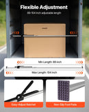 VEVOR kravas fiksācijas stienis, sprūdrata tipa kravas stienis ar regulējamu garumu 2261–2642 mm, izturīgs tērauda kravas stabilizators ar neslīdošiem uzgaļiem, kravas nostiprināšanai kravas auto kastēs, puspiekabēs un piekabēs (2 gab.)