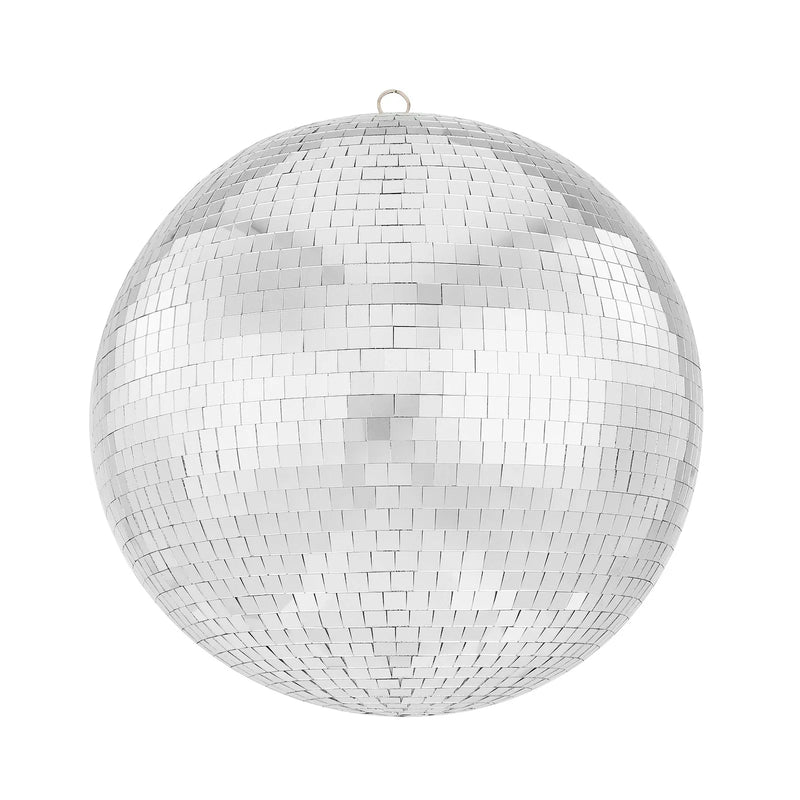 VEVOR spoguļdisco bumba 30 cm ar piekarināšanas gredzenu, spoguļvirsmas diskobumba ballīšu dekorācijām DJ klubiem, skatuvēm, kāzām, dzimšanas dienām, Ziemassvētkiem un Jaungada svinībām - ZEMLETES.LV