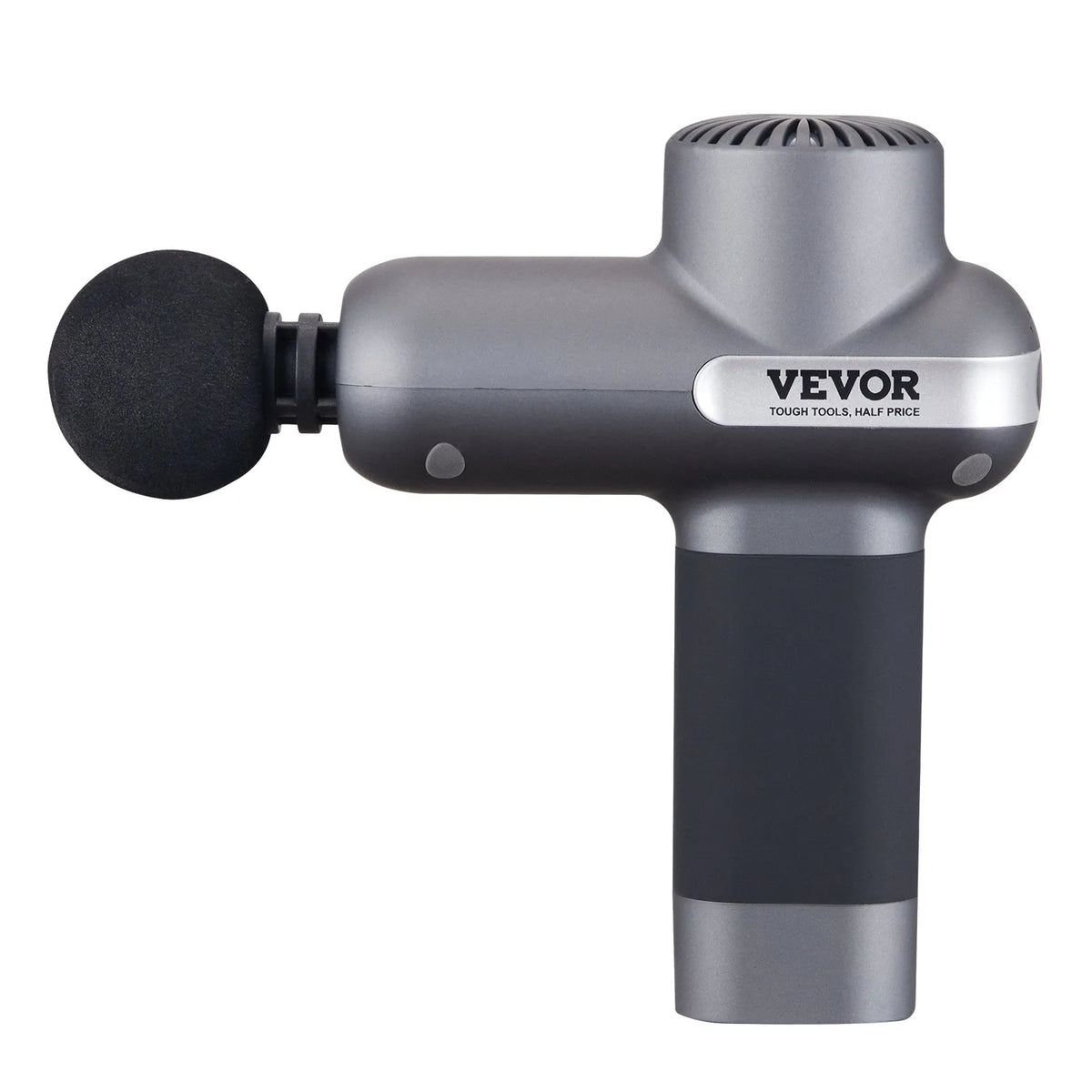 VEVOR mini massage gun, percussion muscle massage device for athletes with 5 speed levels and 6 massage heads, 7.4 V 2500 mAh battery, compact handheld massage gun for pain relief and muscle relaxation