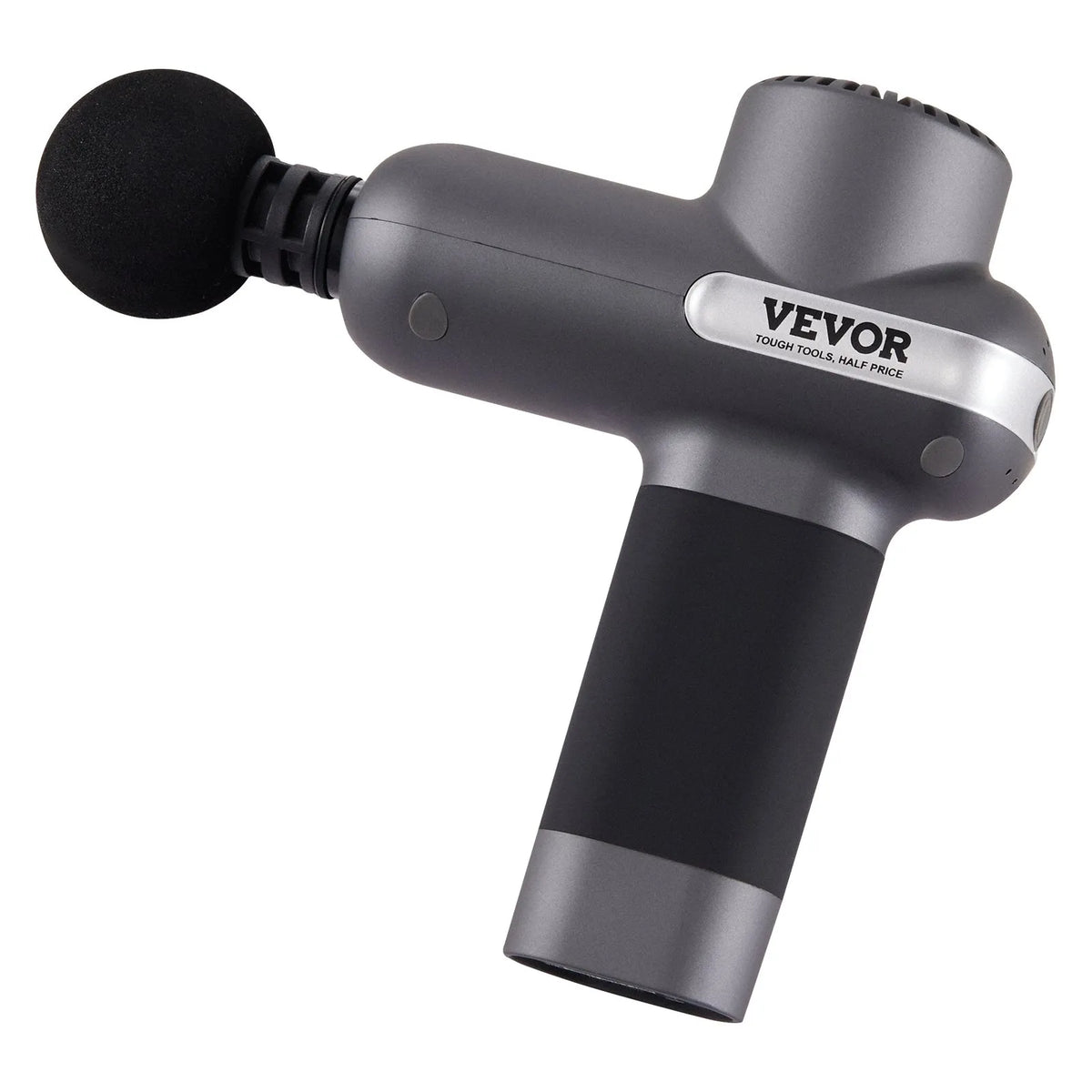VEVOR mini massage gun, percussion muscle massage device for athletes with 5 speed levels and 6 massage heads, 7.4 V 2500 mAh battery, compact handheld massage gun for pain relief and muscle relaxation