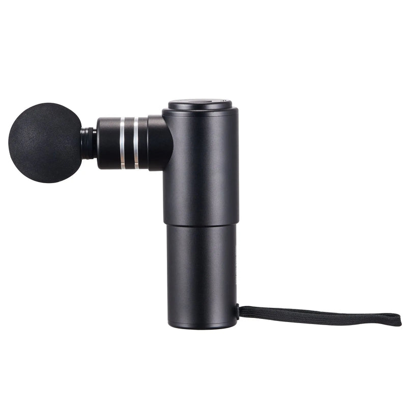 VEVOR mini dziļo audu masāžas pistole, perkusīvā muskuļu masāžas ierīce sportistiem ar 4 ātruma līmeņiem un 4 masāžas uzgaļiem, 12 V 2500 mAh akumulators sāpju mazināšanai un muskuļu relaksācijai