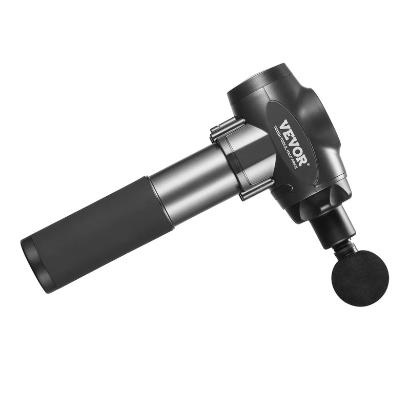 VEVOR dziļo audu masāžas pistole ar 9 ātruma līmeņiem un 6 masāžas uzgaļiem, 24 V 2500 mAh akumulators, perkusīvā muskuļu masāžas ierīce sportistiem sāpju mazināšanai un muskuļu relaksācijai