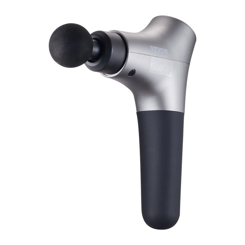 VEVOR dziļo audu masāžas pistole, perkusīvā muskuļu masāžas ierīce sportistiem ar 6 ātruma līmeņiem un 4 masāžas uzgaļiem, 12 V 2500 mAh akumulators, mini rokas masāžas pistole sāpju mazināšanai un muskuļu relaksācijai