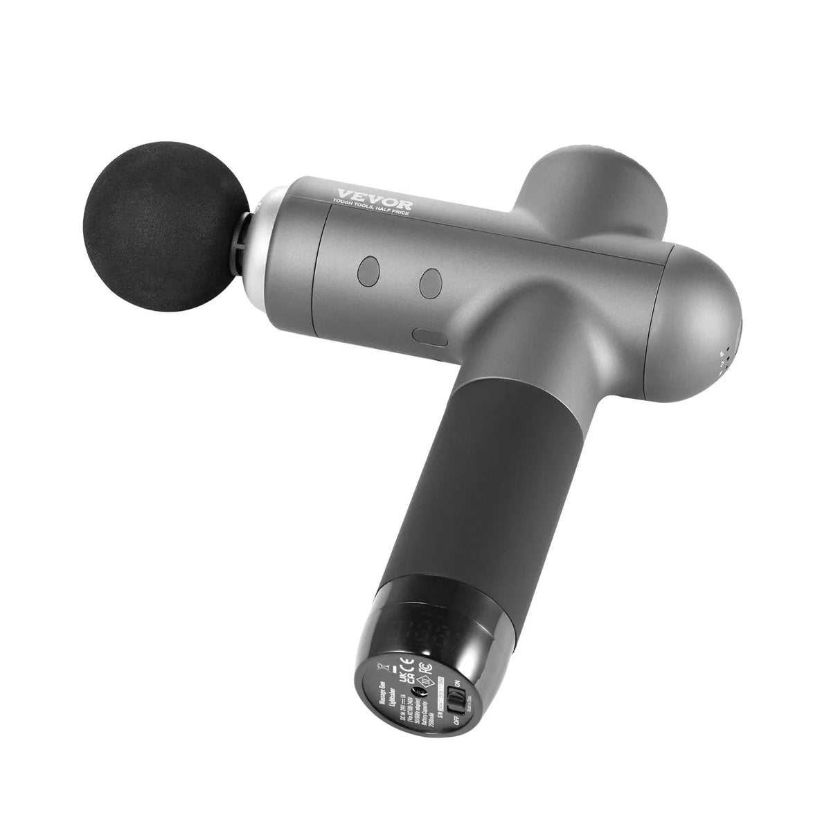 VEVOR Deep Tissue Massage Gun, Percussion Muscle Massage Device for Athletes with 8 Speed Levels and 6 Massage Heads, 24V 2500mAh Battery for Pain Relief and Muscle Relaxation