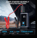 Palaišanas ierīce un gaisa kompresors JP3, 3000A, 16000 mAh, līdz 8,0 L benzīna / 4,5 L dīzeļdzinējiem, 150 PSI, USB-C PD 30 W, LED lukturis, komplektā uzgaļi