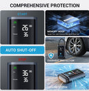 Palaišanas ierīce un gaisa kompresors JP3, 3000A, 16000 mAh, līdz 8,0 L benzīna / 4,5 L dīzeļdzinējiem, 150 PSI, USB-C PD 30 W, LED lukturis, komplektā uzgaļi