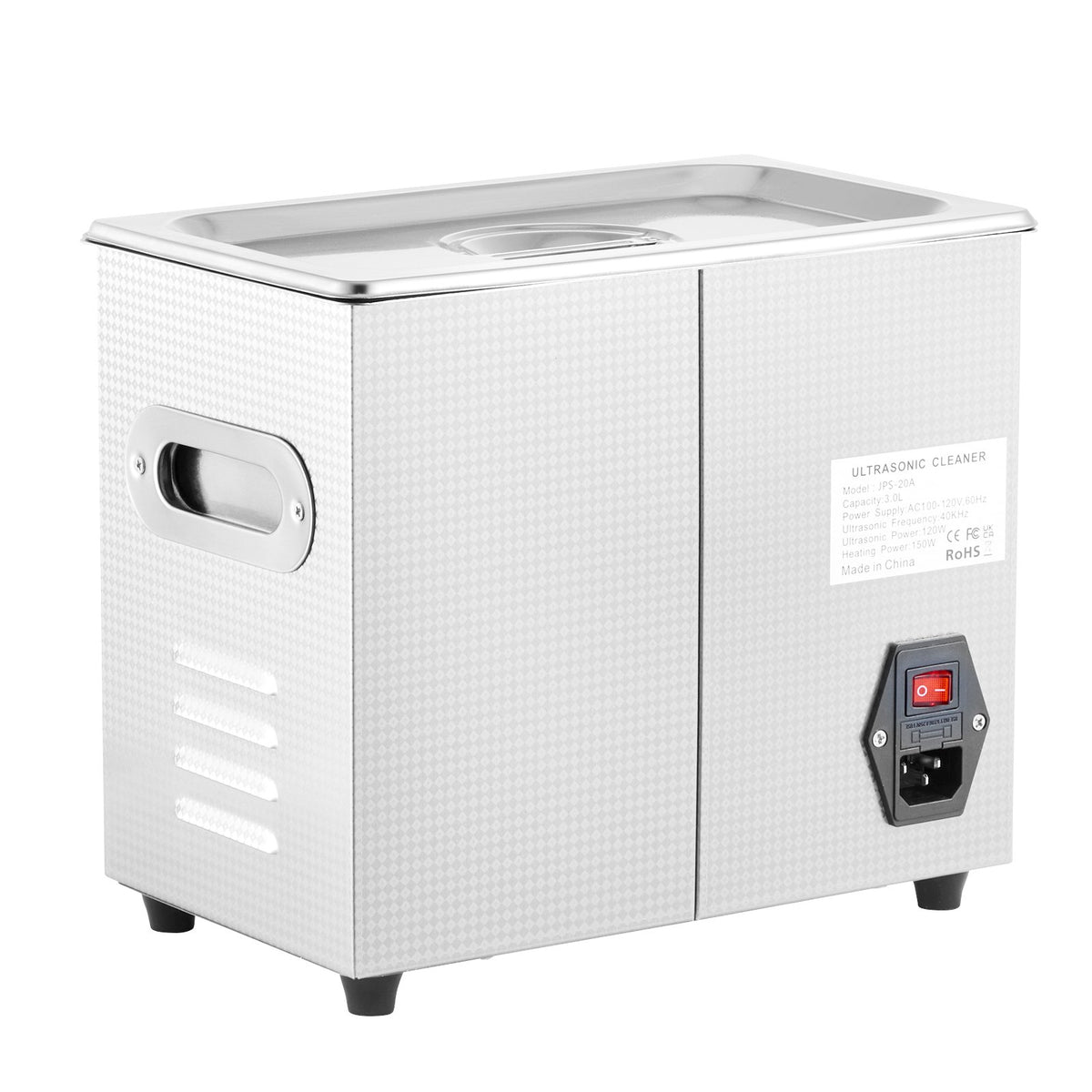 VEVOR 3L Ultrasonic Cleaning Machine Stainless Steel with Digital Heater and Timer, Suitable for Jewellery Cleaning, Commercial and Home Use