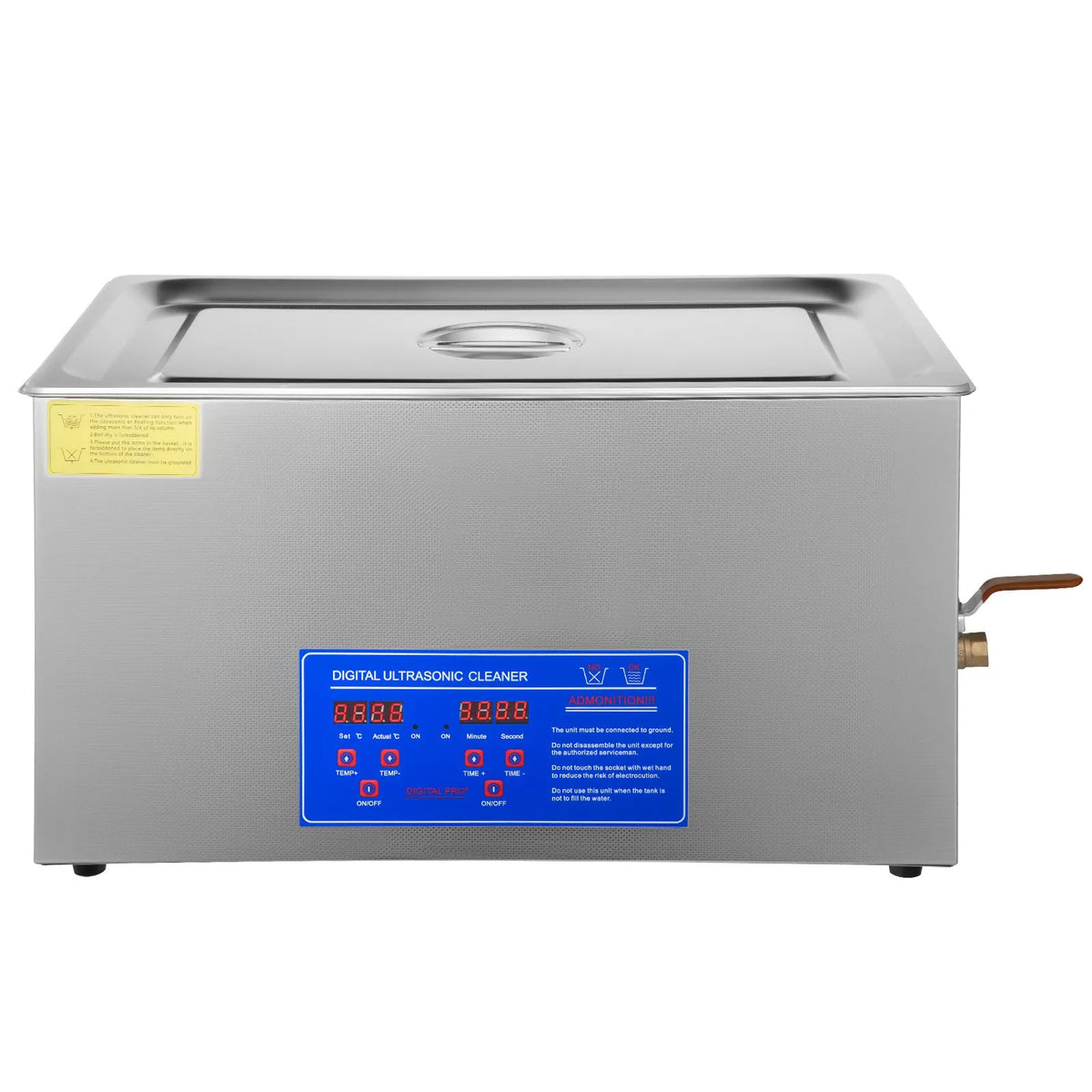 VEVOR 22 L Ultrasonic Cleaning Machine Stainless Steel with Digital Heater, Timer and Basket (22 L) — Suitable for Commercial and Home Use, Providing Efficient Ultrasonic Cleaning for Jewellery, Glasses, Instruments and Other Items