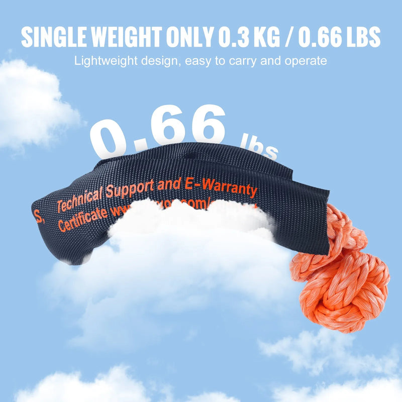 2 gab. mīkstās šakles no sintētiskās atjaunošanas troses, 1,3 × 56 cm, 20 t pārrāvuma izturība