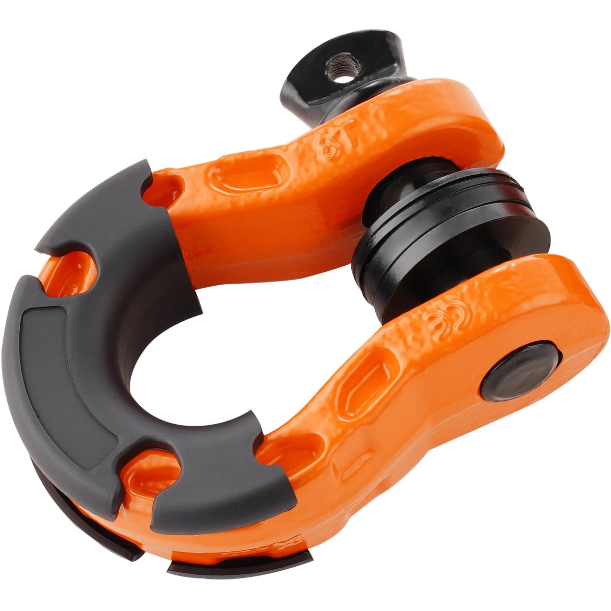2 pcs 19 mm D-shaped shackles with 22 mm screw pin, 30,000 kg breaking strength