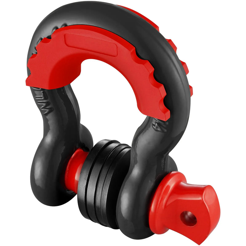 2 gab. D-veida skavu komplekts 19 mm ar 22,2 mm skrūvējamu tapu, 28,5 t lūzuma slodze