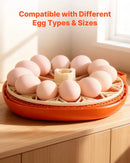 VEVOR 12 olu inkubators ar automātisku olu grozītāju, LED ovoskopu, temperatūras un mitruma kontroli, caurspīdīgu 360° skata logu putnu olu inkubēšanai mājai un saimniecībai (cāļi, pīles, zosis, paipalas)