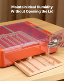 VEVOR 36 olu inkubators ar automātisku olu grozītāju, LED ovoskopu un ūdens paplāti, temperatūras un mitruma kontroli, caurspīdīgu 360° skata logu putnu olu inkubēšanai cāļiem, pīlēm, zosīm un paipalām