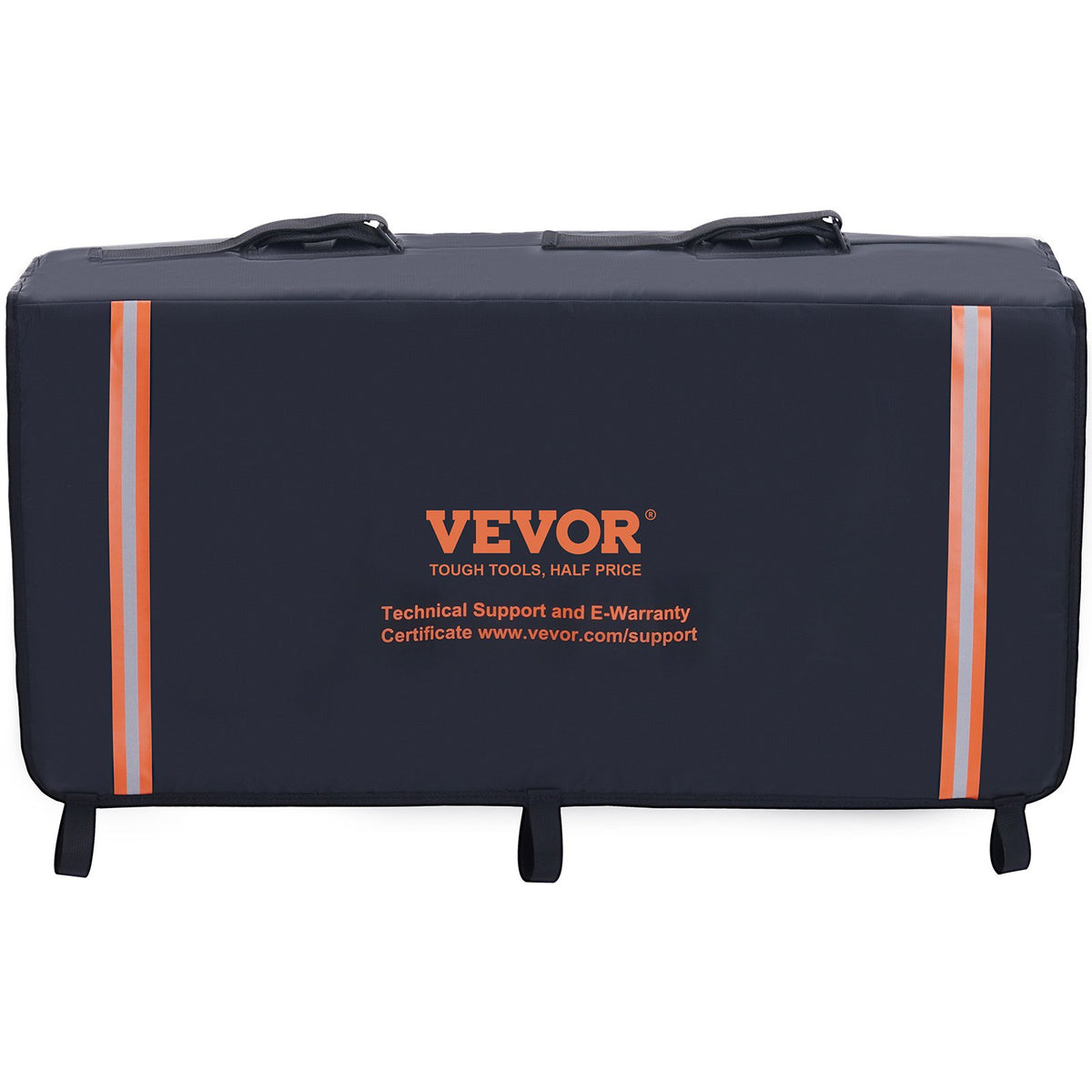 VEVOR Bicycle Carrier Rack for Truck Bed, 840 mm, Fits 2 Mountain Bikes, with Reflective Strips and Tool Pockets, Universal Model for Small Pickup Trucks