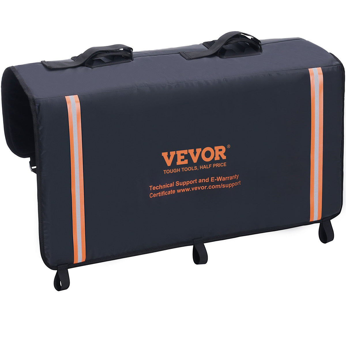 VEVOR Bicycle Carrier Rack for Truck Bed, 840 mm, Fits 2 Mountain Bikes, with Reflective Strips and Tool Pockets, Universal Model for Small Pickup Trucks