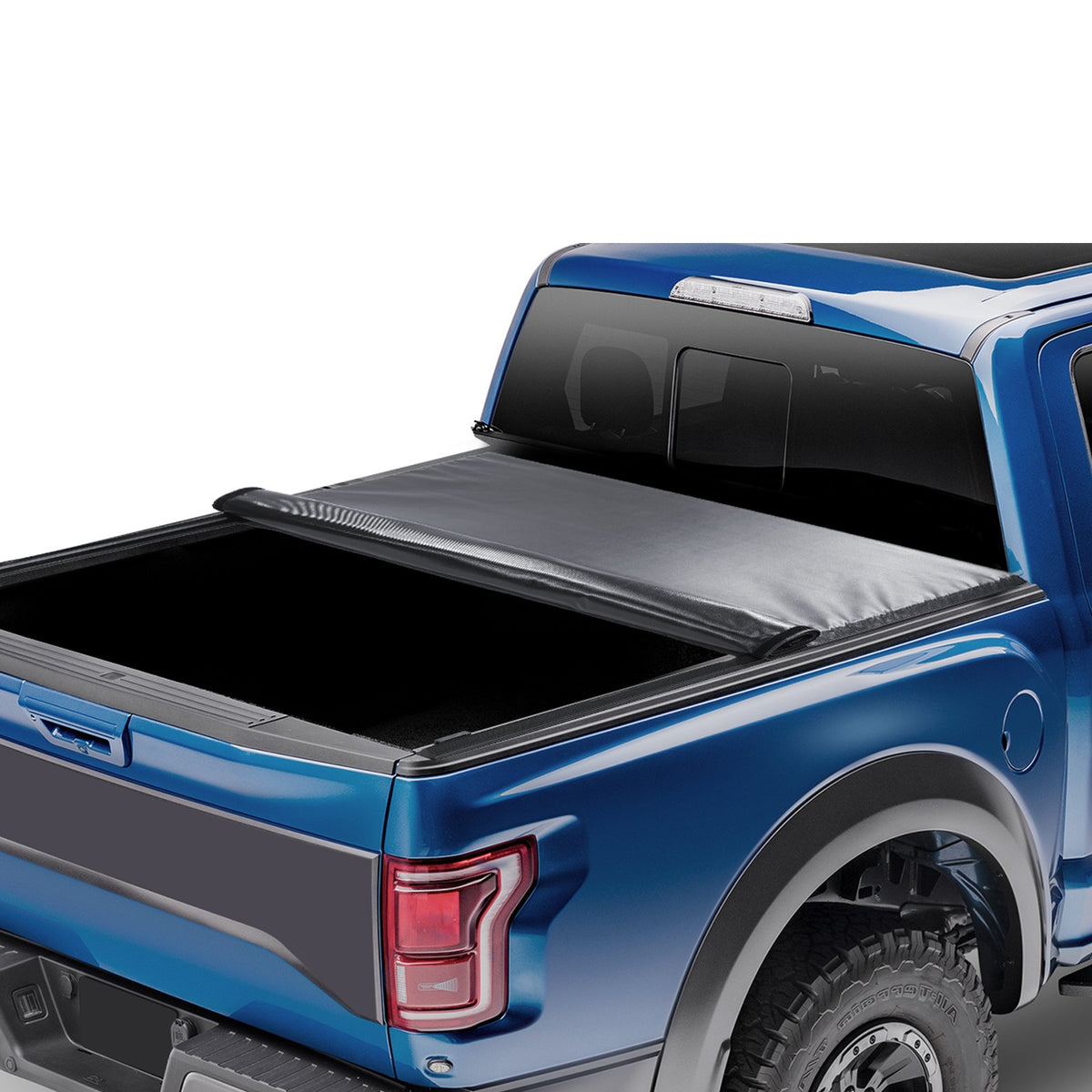 VEVOR Foldable Tonneau Cover for Ford F-150 (2009–2024), 1.68 x 1.65 m Cargo Bed, Soft PVC Material, 100% Cargo Bed Access