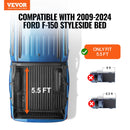 VEVOR salokāms kravas kastes pārsegs Ford F-150 (2009-2024), 1,68 x 1,65 m kravas kastei, mīksts PVC materiāls, 100% piekļuve kravas kastei