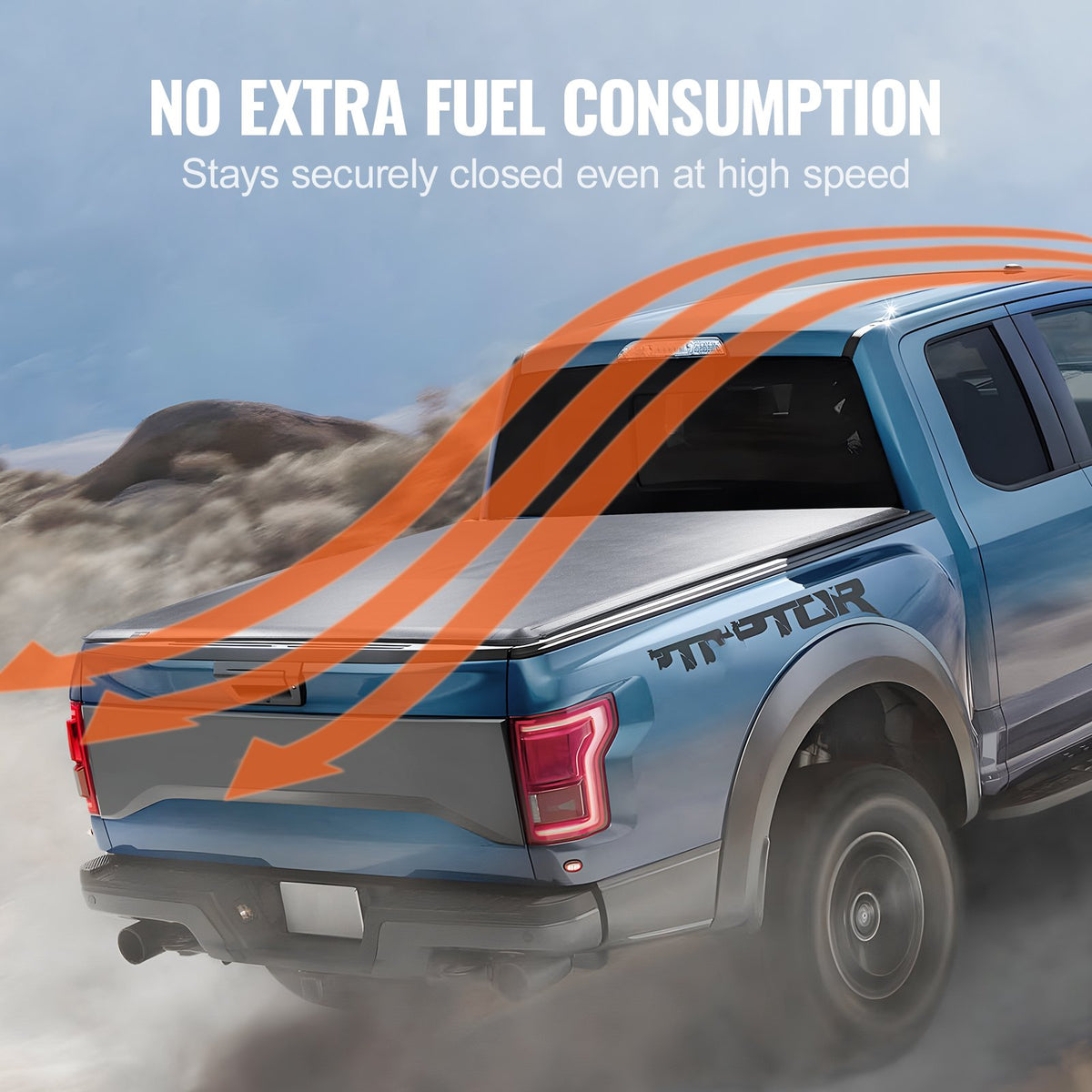 VEVOR Foldable Tonneau Cover for Ford F-150 (2009–2024), 1.68 x 1.65 m Cargo Bed, Soft PVC Material, 100% Cargo Bed Access