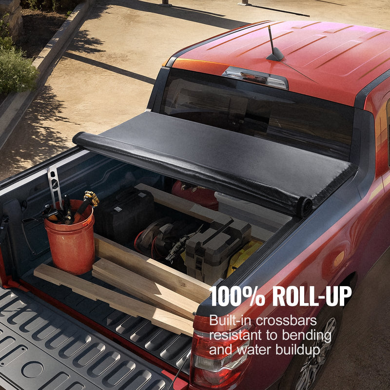 VEVOR mīkstais PVC bagāžnieka pārsegs 1,62 × 1,60 m, piemērots Chevy Silverado/GMC Sierra 1500 (2019–2024, izņemot Classic)