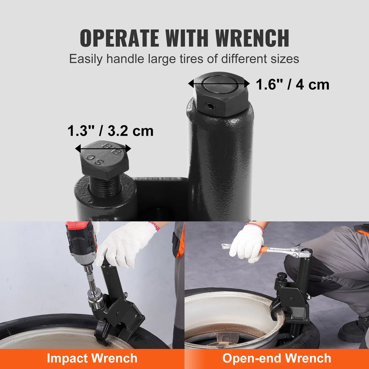 Manual tyre bead breaker 96.5–106.7 mm