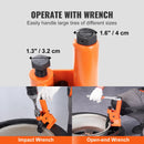 ChatGPT saka: Roku darbināms riepu malas atdalītājs 96,5-106,7 mm ar gumijas spilventiņu alumīnija rumbu aizsardzībai