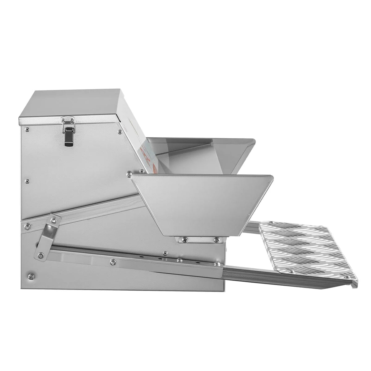 VEVOR automātiskais vistas barotājs 11,34 kg, lietusdrošs pedāļa tipa mājputnu barotājs ar slēdzamu vāku, bez barības zudumiem, cinkota tērauda konstrukcija āra lietošanai, vistām, pundurvistām un fazāniem - ZEMLETES.LV